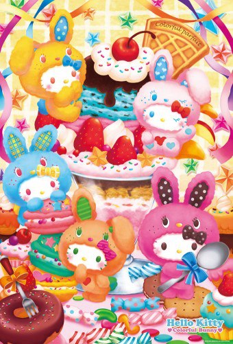 Hello Kitty Colourful Parfait 1000pcs (31-390)