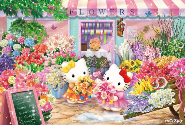 Hello Kitty Flower Shop 1000pcs (31-377)