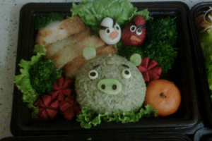 Bento Lunch Karakter Angry Birds Pig