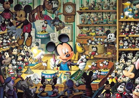 Mickey's Toy Workshop 500pcs (D-500-354) - Glow in the Dark