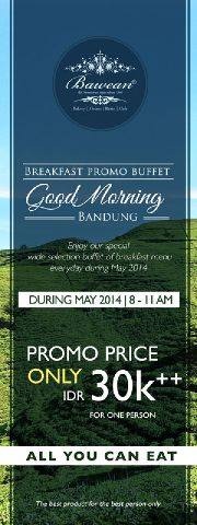 Promo Bawean Resto Breakfast Good Morning Bandung Buffet All You Can Eat