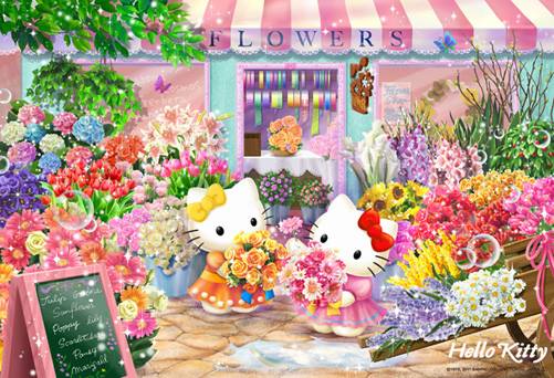 Hello Kitty Flower Shop 300pcs (33-53)