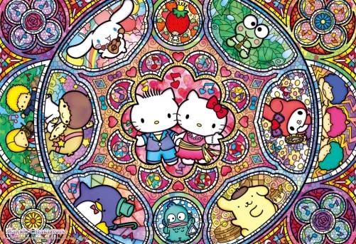 Sanrio Stained Glass Musical 300pcs (33-062)